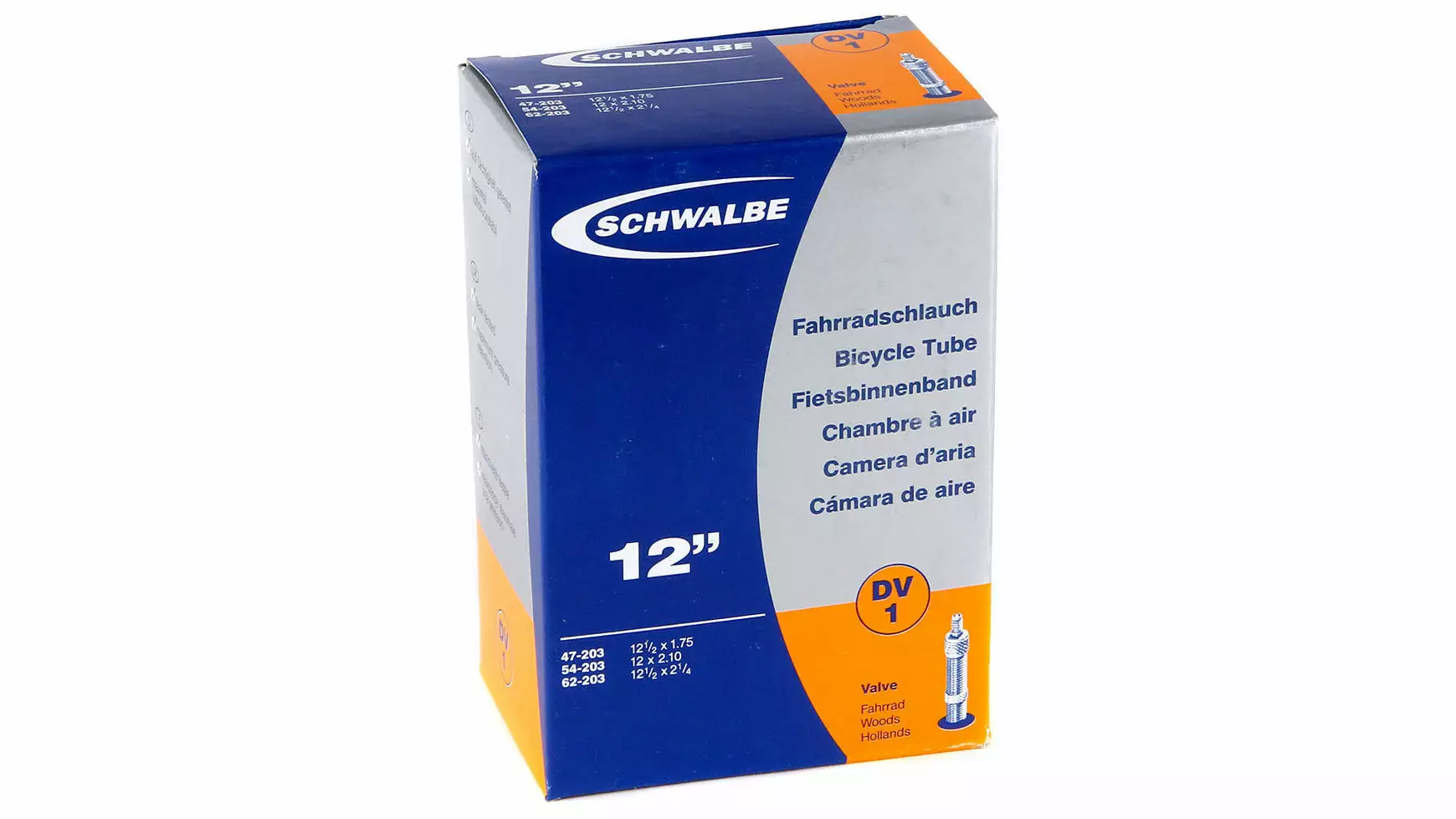 Schwalbe DV 1 Schlauch 12 Zoll 1 Schwalbe DV 1 Schlauch 12 Zoll