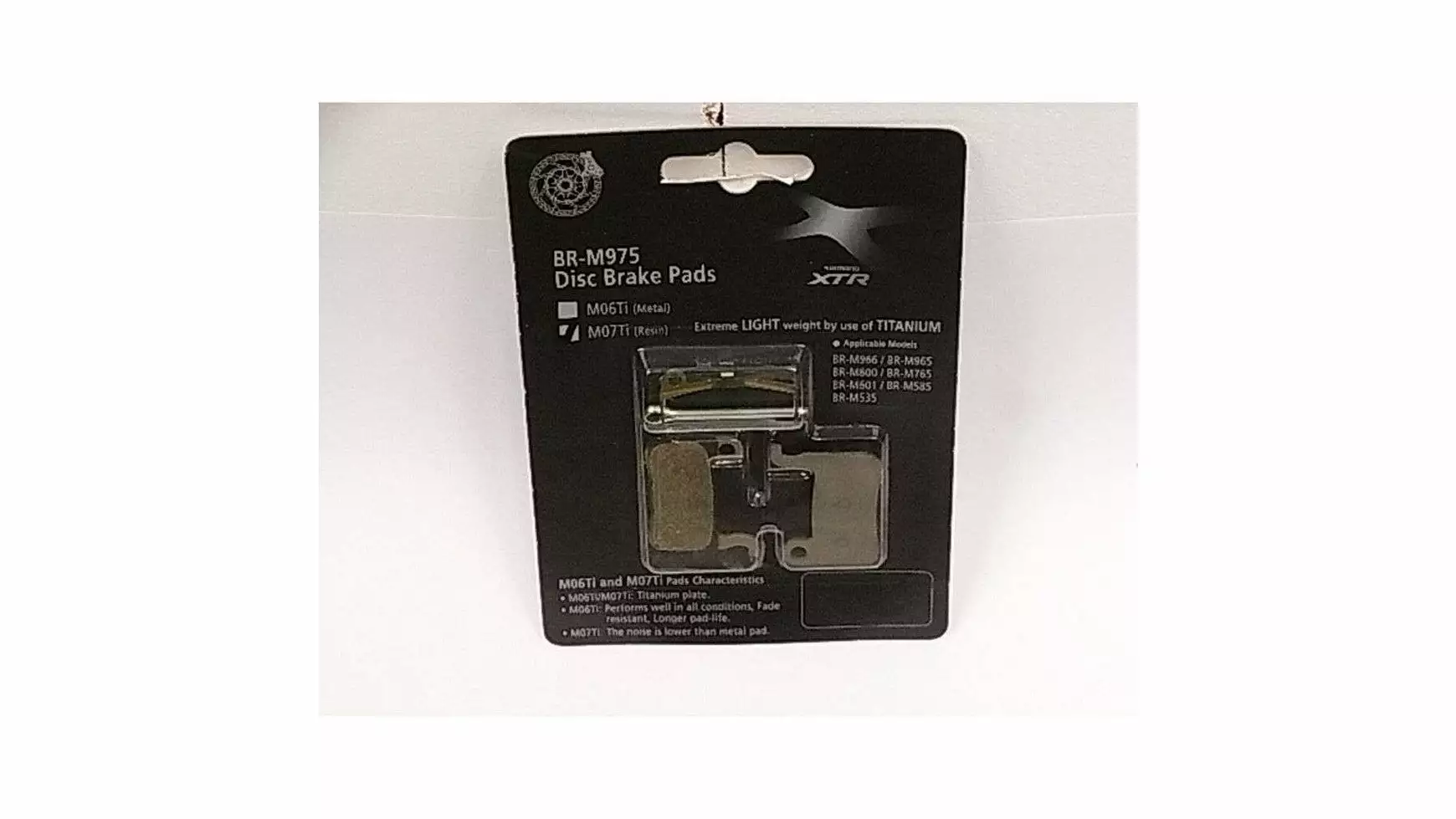 Shimano-Bremsbelag M07TI Kunstst.XTR/XT/ 1 Shimano-Bremsbelag M07TI Kunstst.XTR/XT/