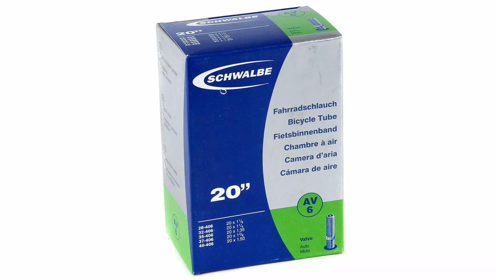 Schwalbe Schlauch AV 6, 20 Zoll 1 Schwalbe Schlauch AV 6, 20 Zoll