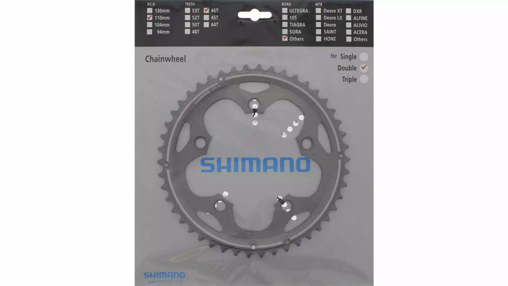 Shimano FC-CX50 Road Kettenblatt 1 Shimano FC-CX50 Road Kettenblatt